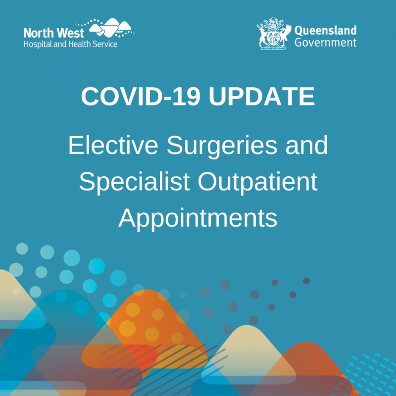 Rescheduled elective surgeries and specialist outpatient appointments