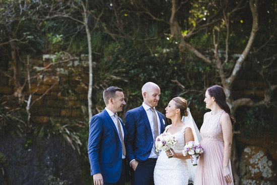 Intimate Fort Denison Wedding Polka Dot Bride