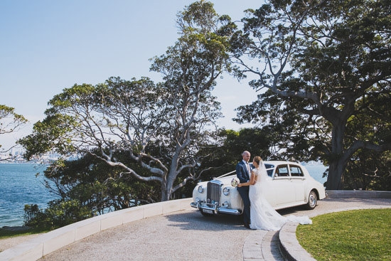 Intimate Fort Denison Wedding Polka Dot Bride