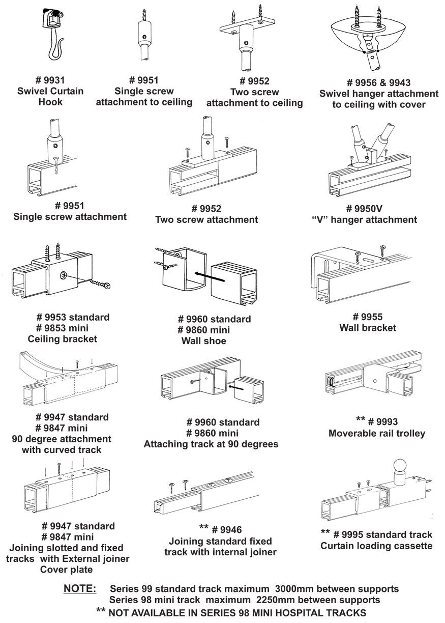 The Curtain Hardware Company Products