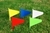 Plastic Marker Flag - White