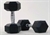 Rubber Hex Dumbbells / Pair - 1kg