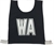 Netball Bib Set w/- 3D Lettering Black - Large
