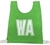 Netball Bib Set w/- 3D Lettering Green - Large
