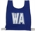 Netball Bib Set w/- 3D Lettering Royal - Large
