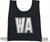 Netball Bib Set w/- 3D Lettering Black - Small