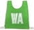 Netball Bib Set w/- 3D Lettering Green - Small