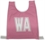 Netball Bib Set w/- 3D Lettering Pink - Small