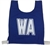 Netball Bib Set w/- 3D Lettering Royal - Small