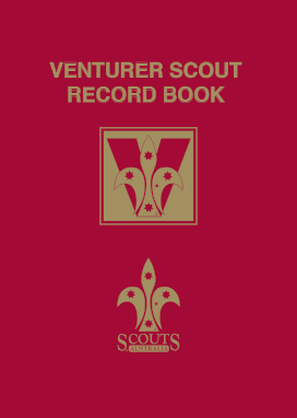 Venturer Scout Record Book Cover