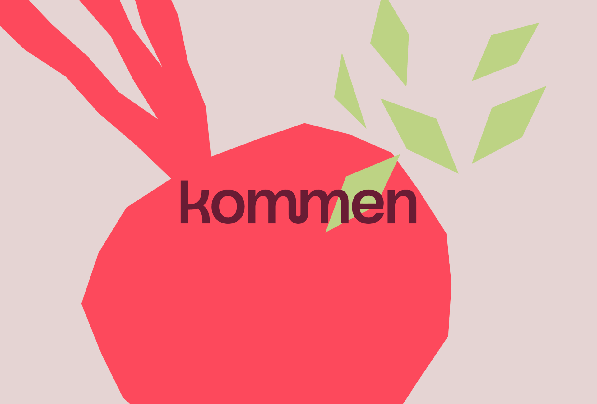 Come on, check out Kommen! This amazing identity by the team at Spanish studio Serena!