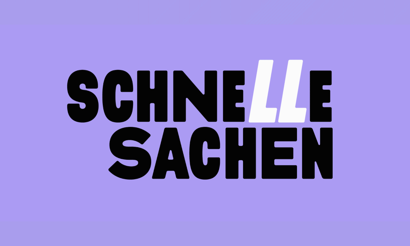 We love what Ukrainian studio Spiika have put together for Schnelle Sachen!