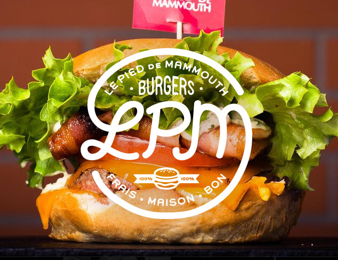 We love Serbian graphic designer Nebojsa Matkovic's beautiful branding for LPM Burgers!