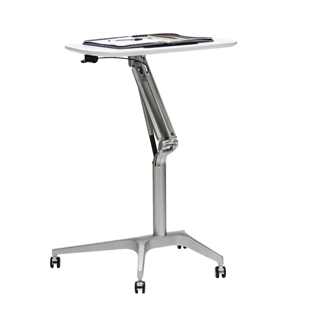 Matrix Height Adjustable Portable Table White eBay