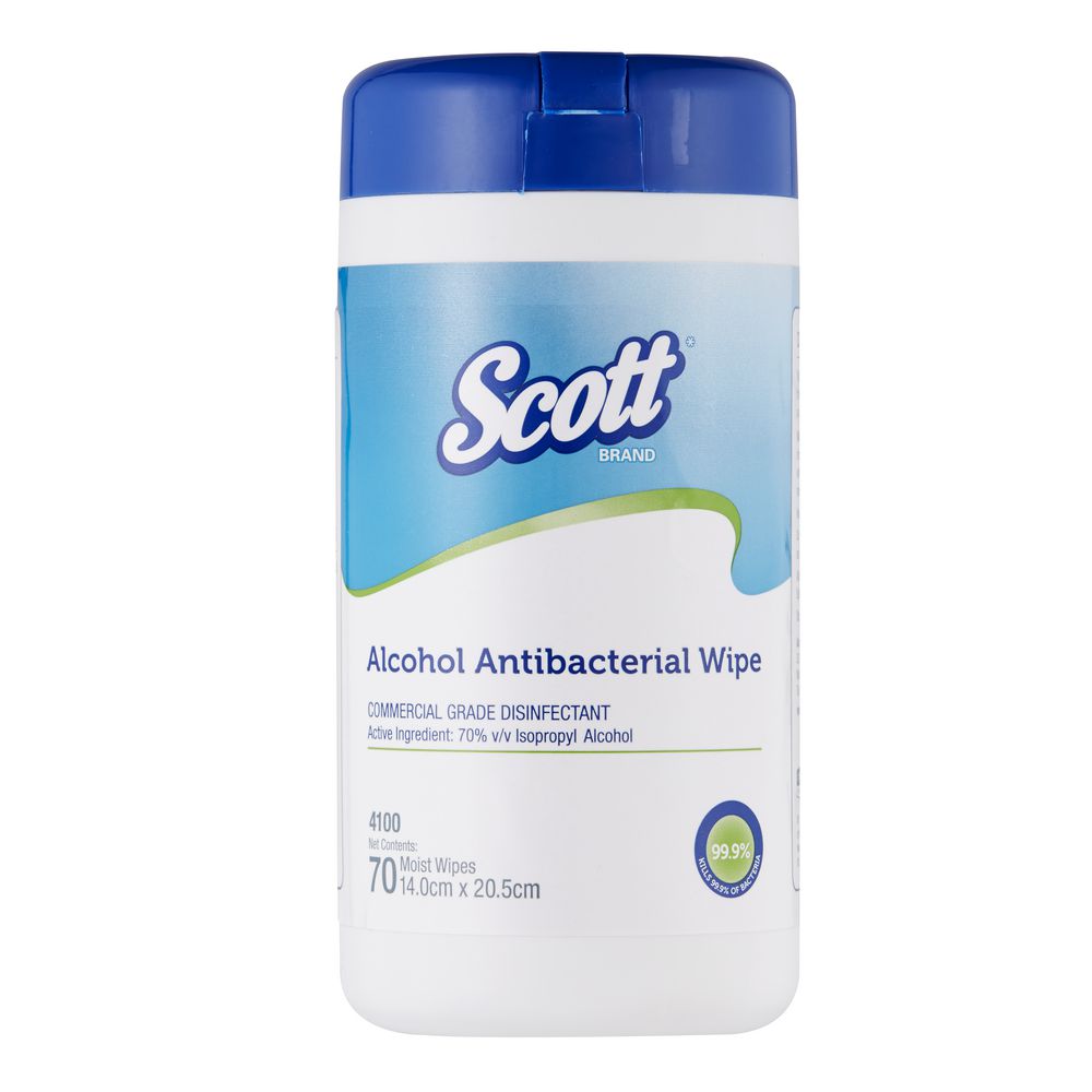 Scott Alcohol Antibacterial Wipes