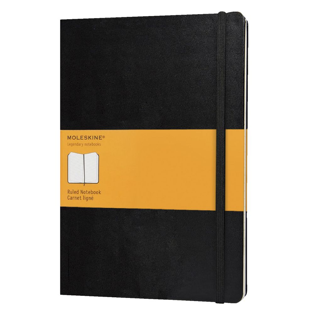 Moleskine Classic Hard Cover Extra Large Notebook Ruled Black eBay
