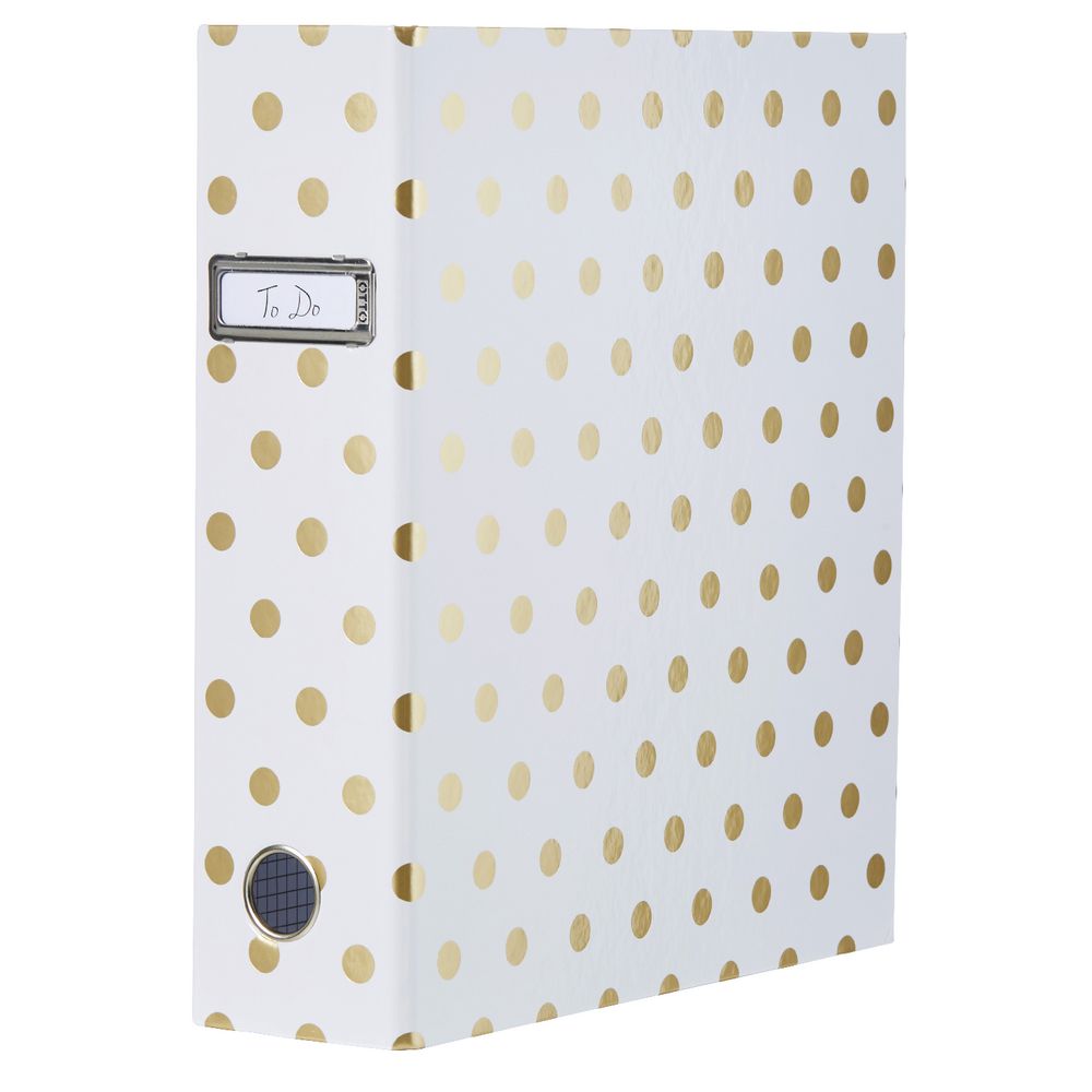 Otto Gold Spot Lever Arch Folder eBay