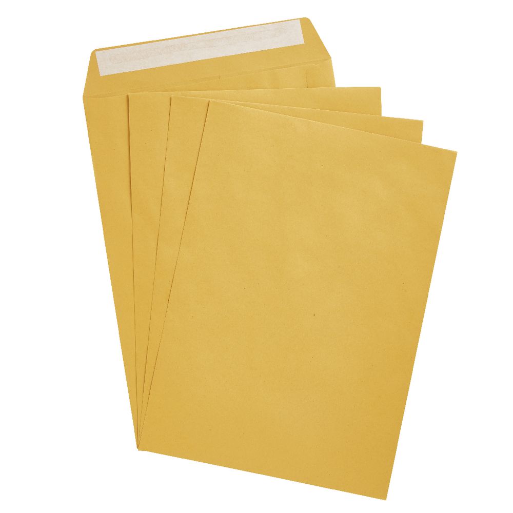 PPS B4 Plain Faced 100 Recycled Envelopes 50 Pack Gold