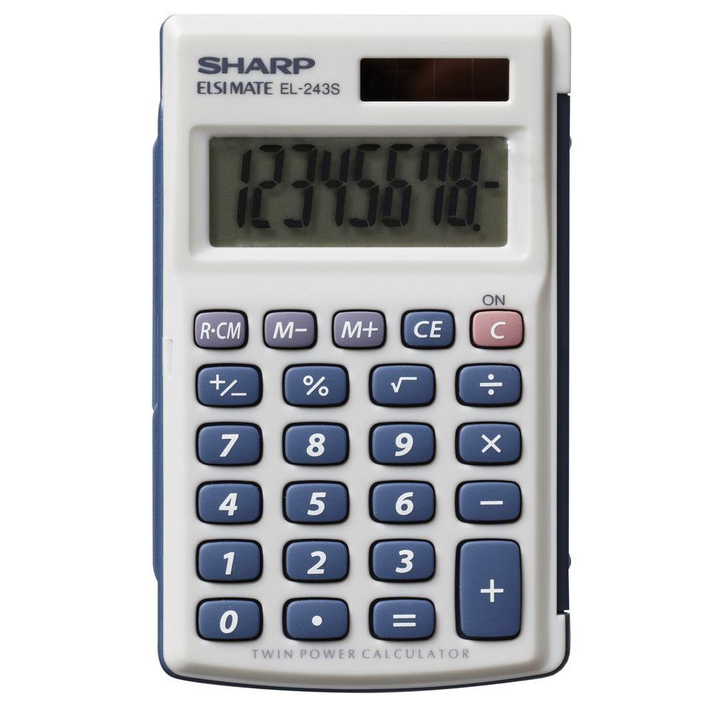 Sharp EL243S Pocket Calculator eBay