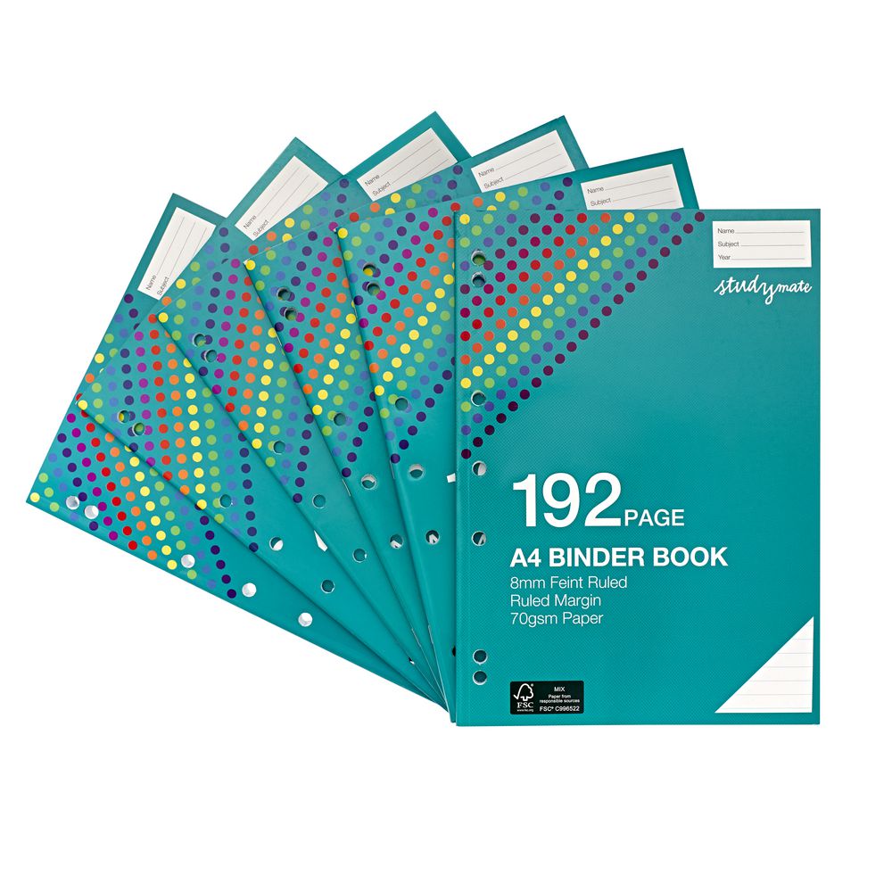 Studymate Premium A4 Binder Book 192 Page eBay