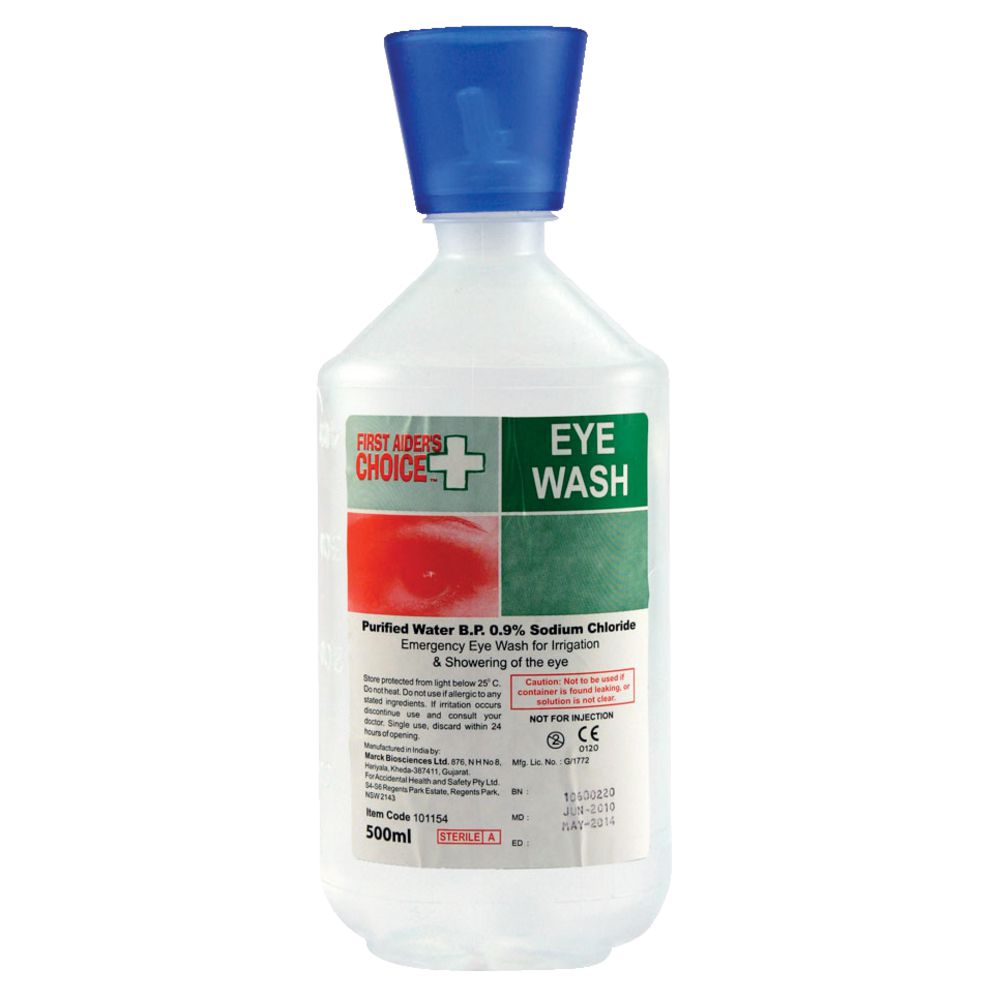 First Aiders Choice Eyewash and Irrigation Solution 500mL