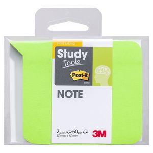 Post-it Study Tools 89 x 69mm Notes Green