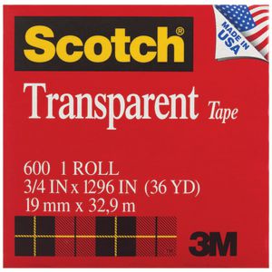 Scotch Transparent Adhesive Tape 19mm x 32.9m