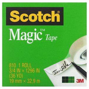 Scotch Magic 810 Invisible Adhesive Tape 19mm x 33m