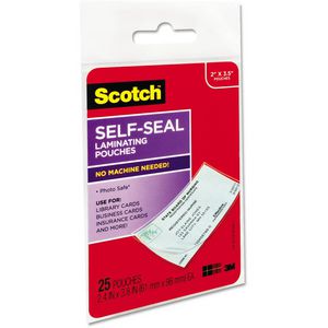 Scotch Self Seal Laminating Pouches 25 Pack