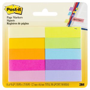 Post-it Page Markers 12mm x 44mm Jaipur 10 Pack