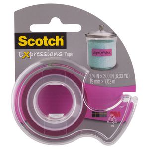 Scotch Expressions Tape 19mm x 7.6m Pink
