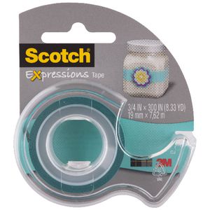 Scotch Expressions Tape 19mm x 7.6m Turquoise
