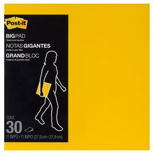 Post-it Big Pad 279 x 279mm Yellow 30 Sheet