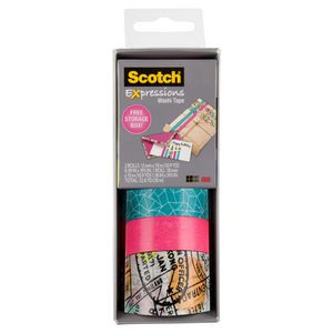 Scotch Expressions Washi Tape 3 Pack Travel