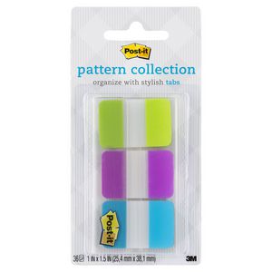 Post-it Pattern Collection Tabs 25 x 38mm 3 Pack