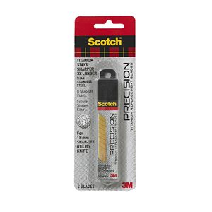 Scotch Titanium Utility Knife 18mm Refill Blades 5 Pack