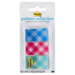 Post-it Pattern Collection Flags 24 x 43mm Flags 3 Pack