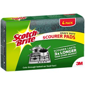 Scotch-Brite Heavy Duty Scourers 4 Pack