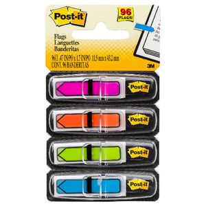Post-it Mini Arrow Flags Assorted 4 Pack