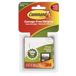 Command Small and Medium Picture Hanging Strips Value Pack