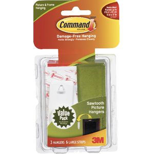Command Sawtooth Picture Hooks Value Pack