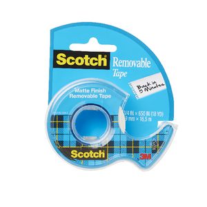 Scotch Magic Removable Tape with Dispenser 19mm x 16.5m