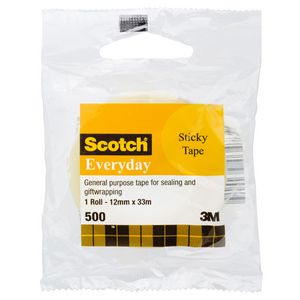 Scotch Everyday 500 Adhesive Tape 12mm x 33m