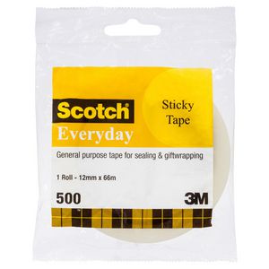Scotch Everyday 500 Adhesive Tape 12mm x 66m