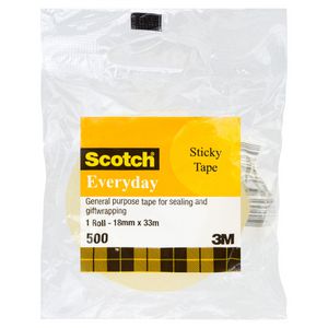 Scotch Everyday 500 Adhesive Tape 18mm x 33m