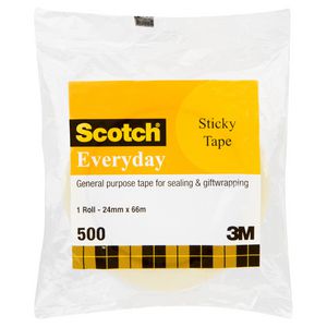 Scotch Everyday 500 Adhesive Tape 24mm x 66m