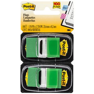 3M Post-it Flags Twin Pack Green