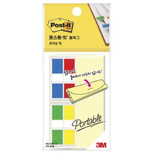 Post-it Portable Mini Flags Assorted 4 Pack