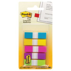 3M Post-it Mini Flags Assorted 5 Pack