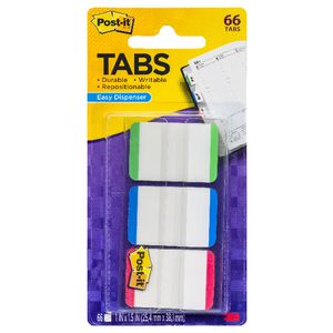Post-it Durable Filing Tabs Colour Border 3 Pack